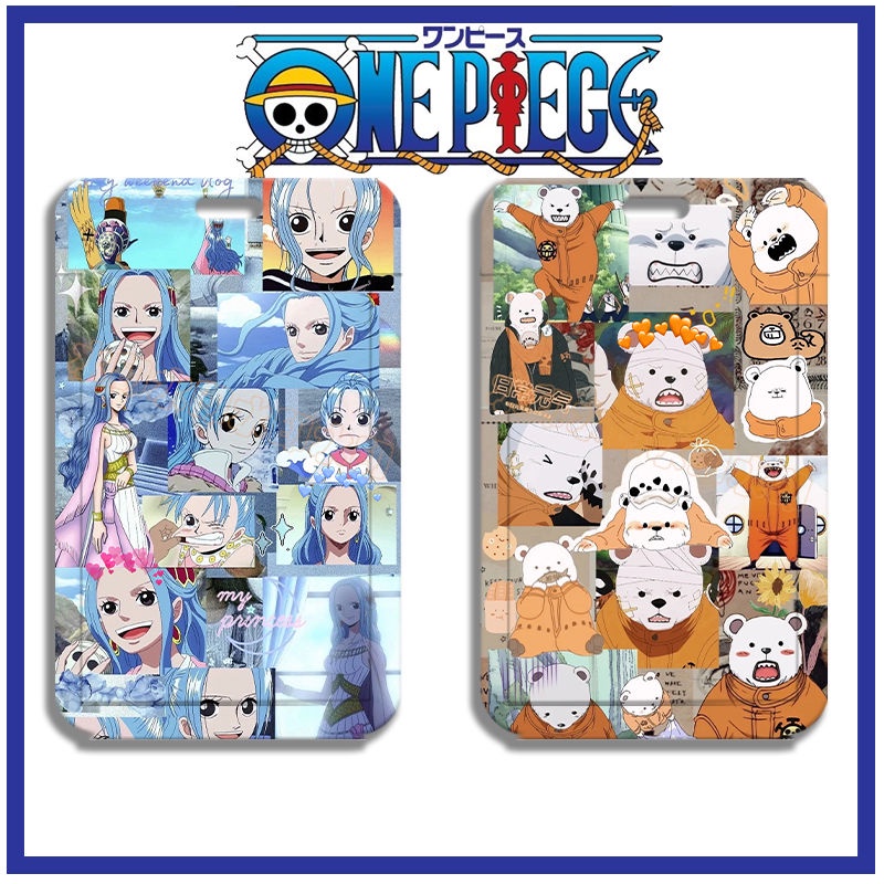 Túi Đựng Thẻ id / Danh Thiếp Họa Tiết Hoạt Hình one piece zoro ace luffy Cho Học Sinh Ốp