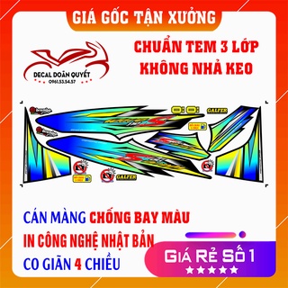 Tem xe wave (Tem rời WaveS 100cc-110cc chế ) chất liệu cao cấp,chống bay mầu - chống nước