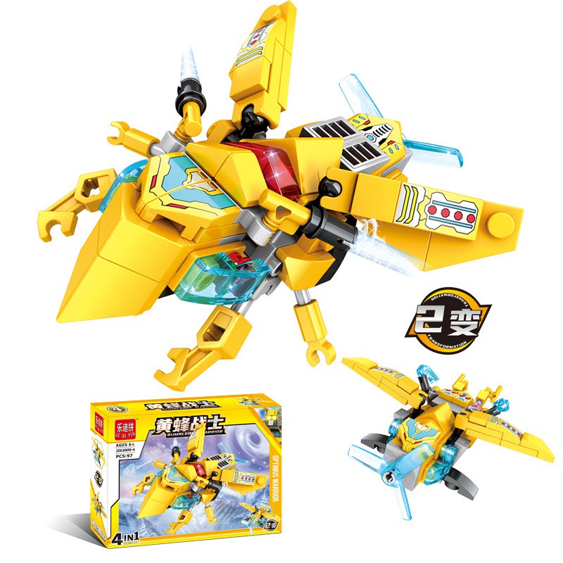 Đồ Chơi Lắp Ráp Chiến Binh Người Máy Wasp Mech Chất Liệu An Toàn Đồ Chơi Thông Minh Sáng Tạo Cho Bé Trai Bé Gái
