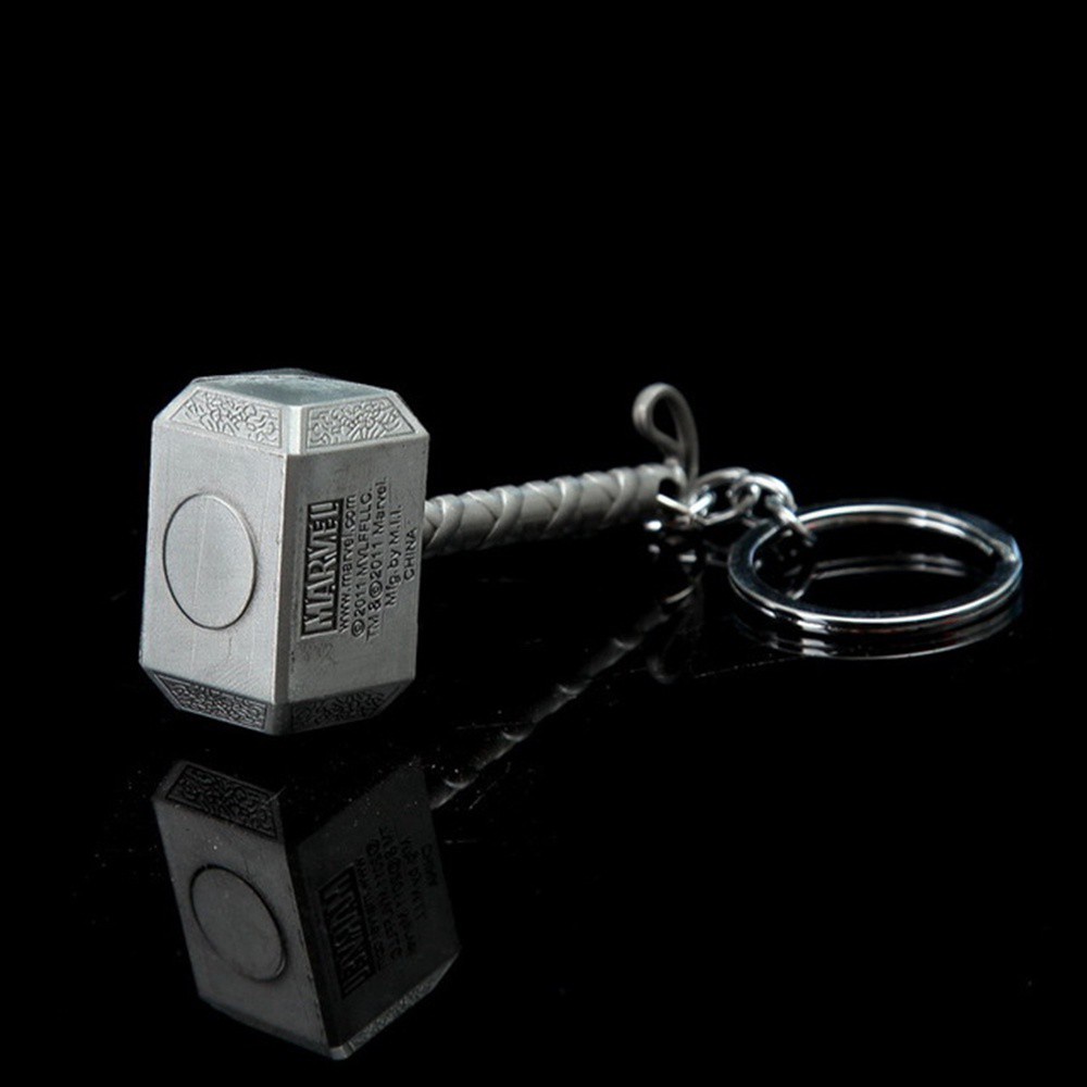 DARNELL Special Thor Hammer Keychain Movie Viking Odin Marvel Avenger Keyrings Keyrings Jewelry For Fans Action Figure Toy Keyholder Dark World Ragnarok Car Bag Pendant Norse Mythology