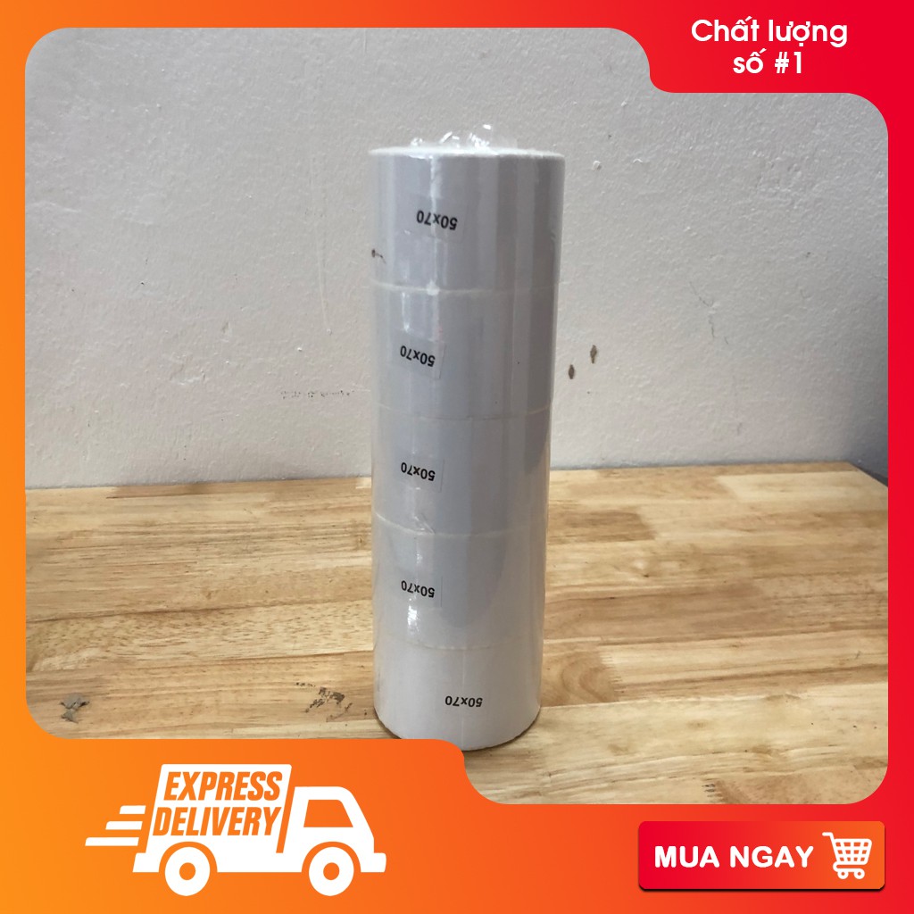 Decal nhiệt in vận đơn giao nhận Giao Hàng Nhanh  cuộn 50x70mm cuộn 30m