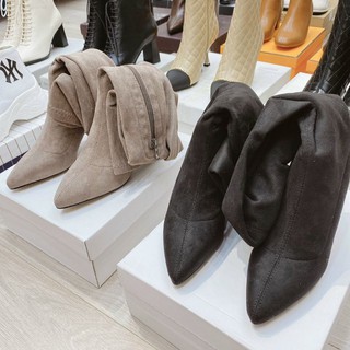 Giày bốt boots đùi da lộn đẹp xuất sắc