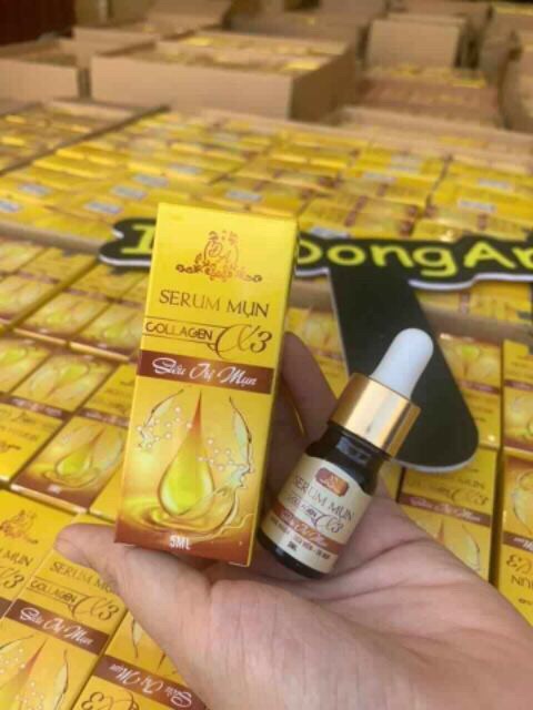 Serum Mụn Collagen x3 Siêu Mụn Chính Hãng Serum Mụn Đông Anh Xóa Mụn Collagen x3