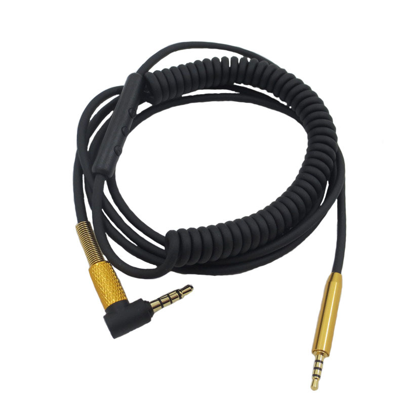 Dây Cáp Lò Xo Nối Dài Tai Nghe 2.5mm Sang 3.5mm Cho Bose QC25 QC35 OE2 AKG Y40 Y50 Y45 JBL S700 J55 J88