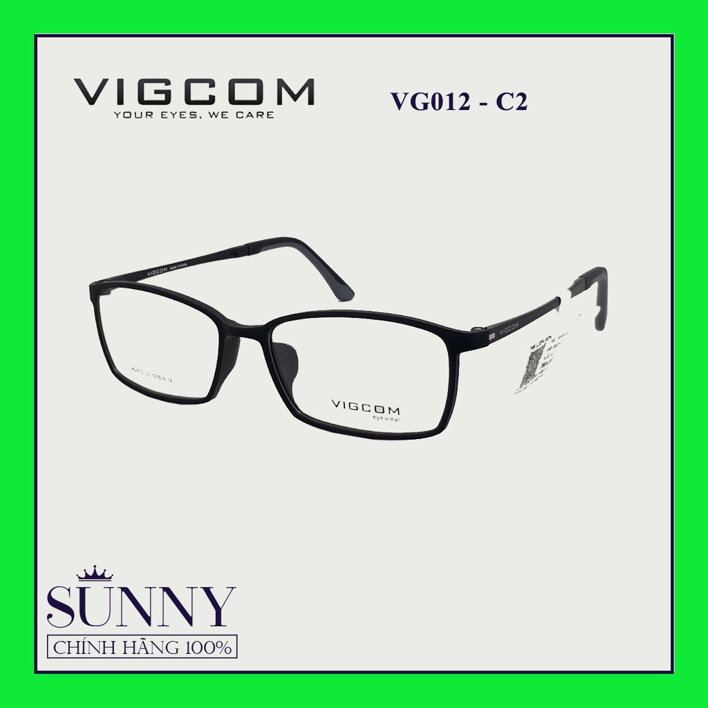 Gọng kính thời trang Vigcom VG012 chính hãng, thiết kế dễ đeo bảo vệ mắt
