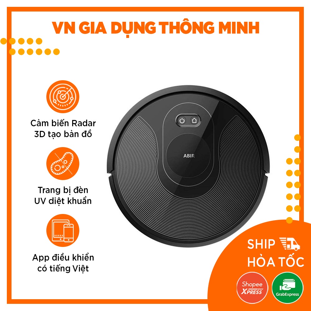 [CHÍNH HÃNG ĐỨC] Robot hút bụi lau nhà thông minh ABIR X8 - Hàng chính hãng bảo hành 12 tháng Cha đẻ của Rapido RR