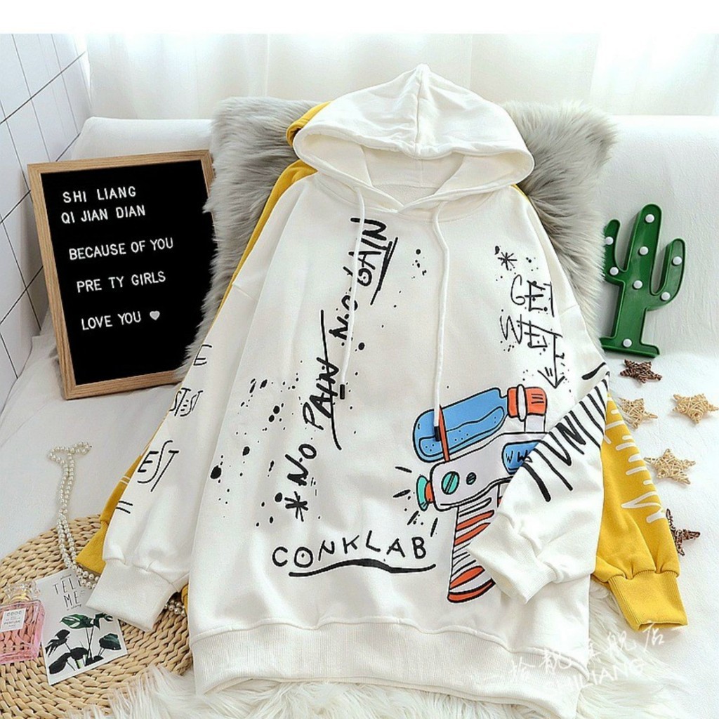 [Mã SMA071008 hoàn 10K xu đơn 0Đ] Áo Khoác nỉ Hoodie nữ cute phong cách Hàn Quốc mùa đông 2020 KN4 | WebRaoVat - webraovat.net.vn