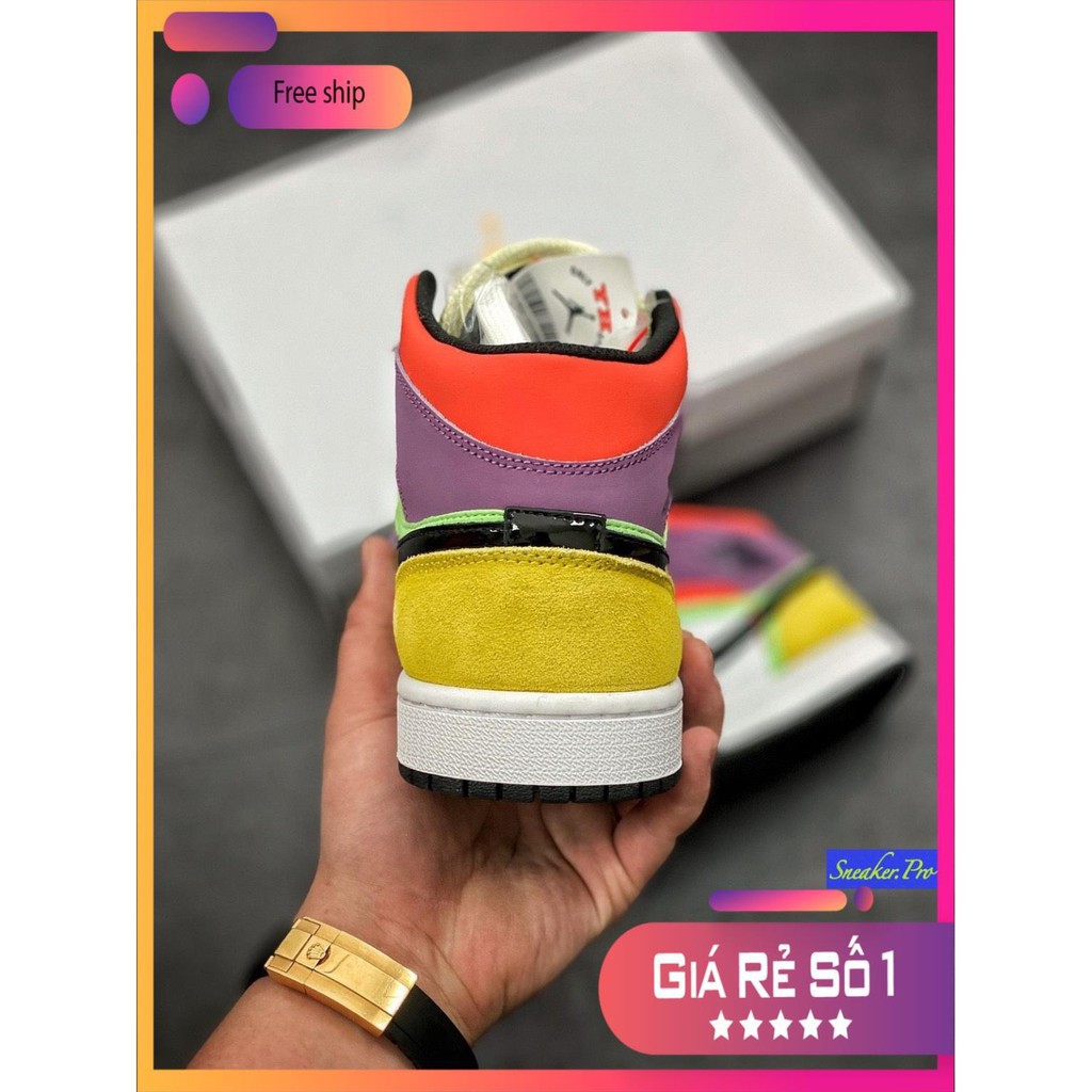 Giày thể thao AIR Jordan 1 Mid SE Multi-Color (W) siêu đẹp cho nam và nữ siêu đẹp