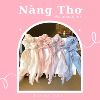 Dây cột tóc vải voan tơ óng Nàng Thơ Accessories