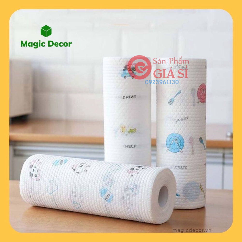 Cuộn Giấy Lau đazinăng phòng bếp rất có thể Giặt Được - Khăn Giấy ❤️freeship❤️