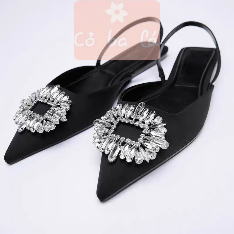 SANDAL SỤC COBALA SHOES - GIÀY THỜI TRANG PHONG CÁCH NỮ TÍNH BÍT MŨI NHỌN ĐẾ THẤP - S22090400