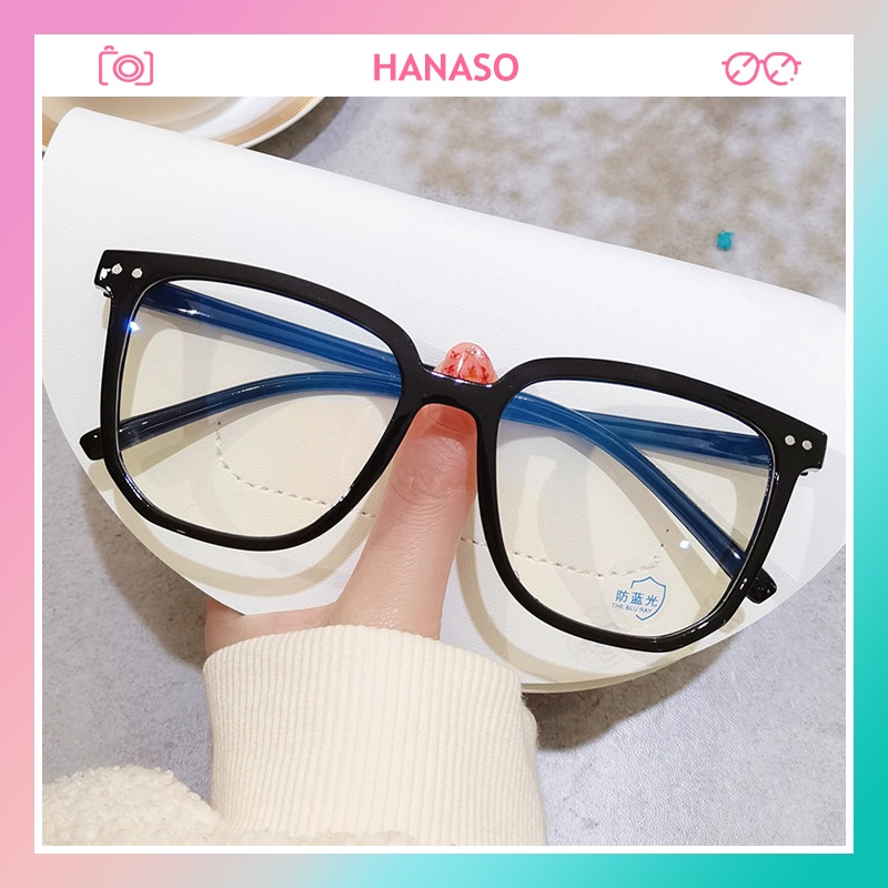 Mắt kính gọng cận vuông quá khổ hottrend 2022 phong cách Hàn Quốc chống tia UV bảo vệ mắt thời trang nam nữ đẹp rẻ 072