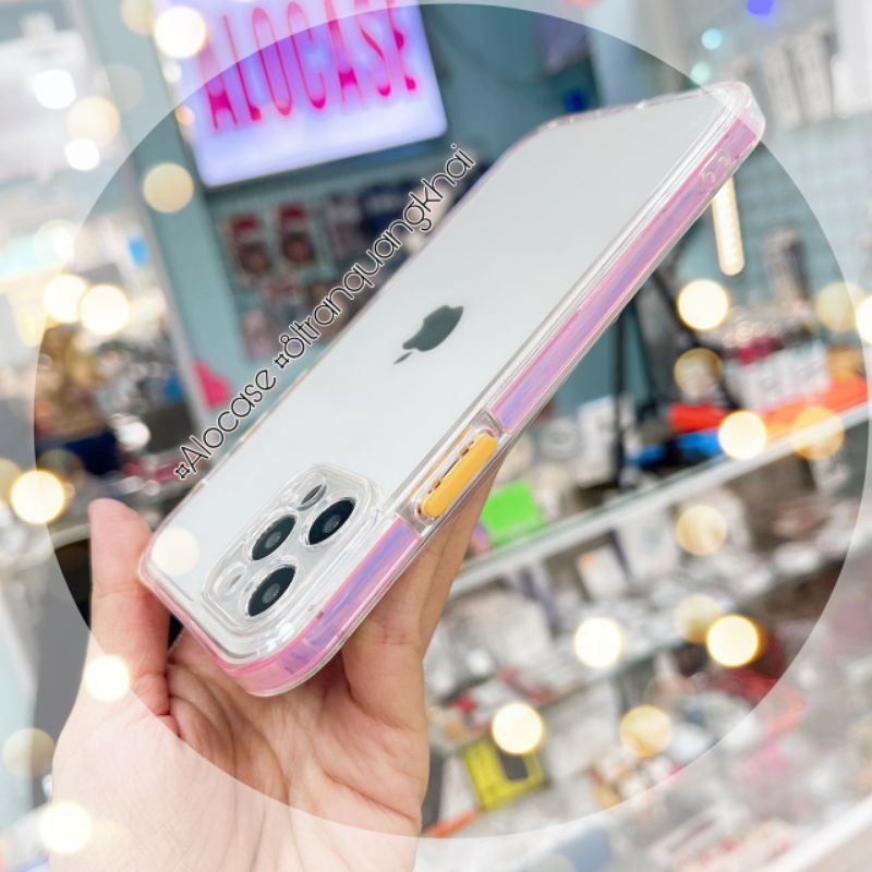 Ốp chống sốc , bảo vệ camera , viền hologram ip 12 Pro