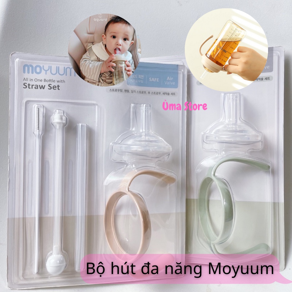 (CHÍNH HÃNG) Bộ chuyển đổi sang bình nước Moyuum 170ml&amp; 270ml Hàn Quốc (không gồm bình)