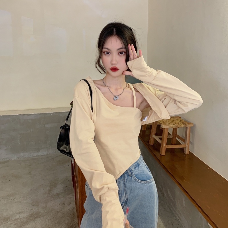 ZHELIHANGFEI Bộ Áo Cardigan Dài Tay + Quần Lưng Cao Xinh Xắn Dành Cho Nữ