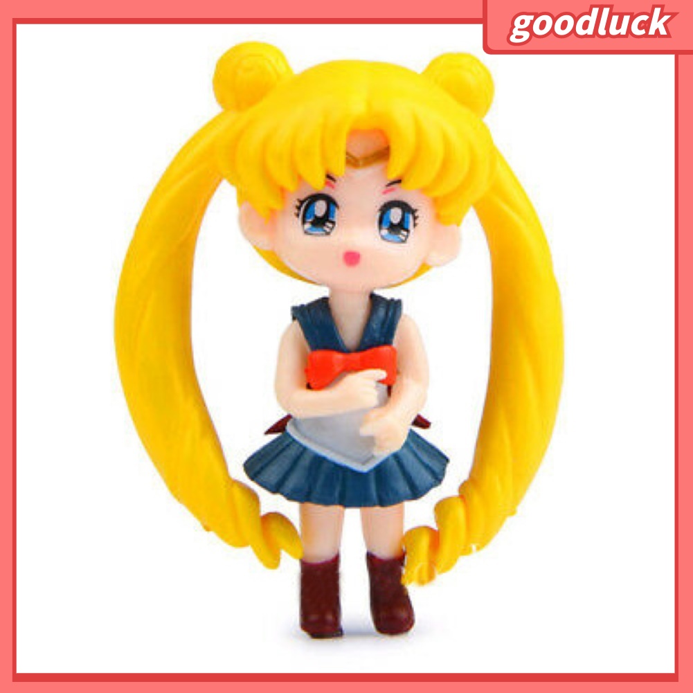 Set 4 Đồ trang trí thủy thủ mặt trăng để bàn trang trí