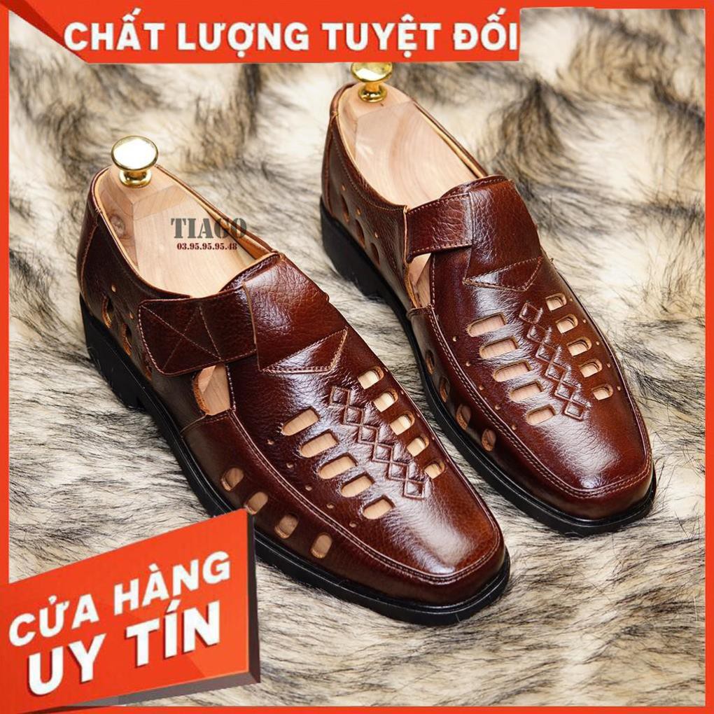 [GIÀY XƯỞNG] Xả Hàng giày rọ giày hè nam da bò thoáng mát