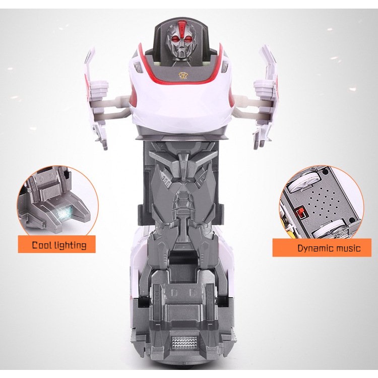 Đồ Chơi Robot Biến Hình Có Đèn Và Nhạc 2 Trong 1 Đồ chơi đồ chơi trẻ em