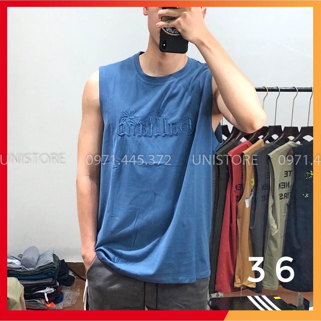 Áo tanktop sát nách 3 lỗ bigsize tập gym nam SNTQ363738