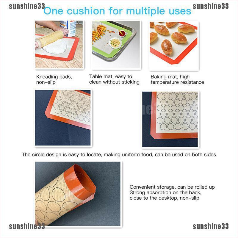 Tấm Lót Silicon Nướng Bánh Macaron Chống Dính Tiện Dụng