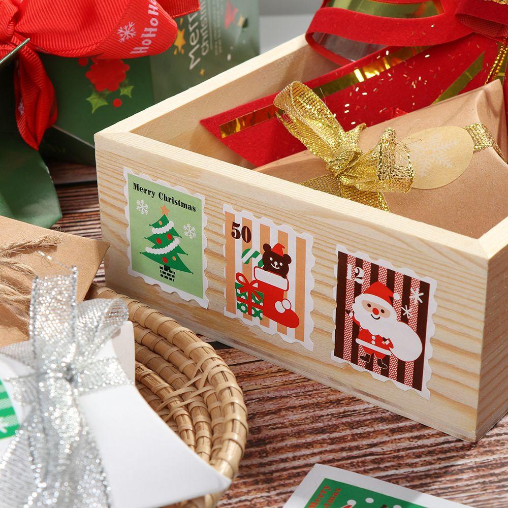 Bộ 10 Tấm Nhãn Dán Trang Trí Giáng Sinh Đa Năng Dễ Thương