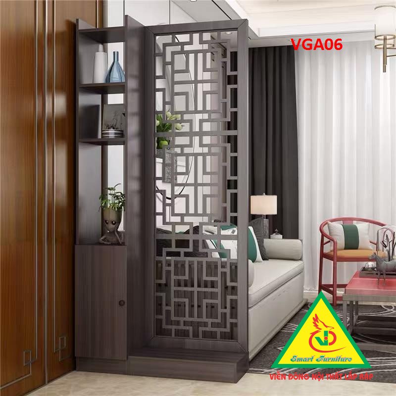 KỆ VÁCH NGĂN PHÒNG KHÁCH , NHÀ BẾP  VGA01 - Nội thất lắp ráp Viendong Adv