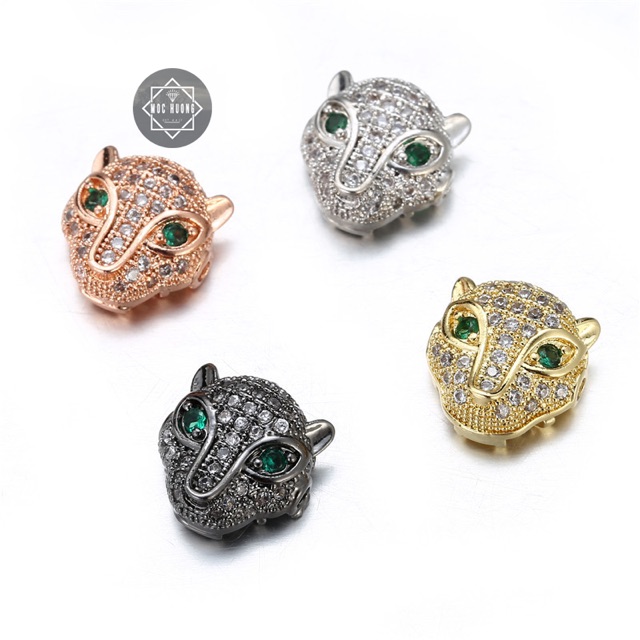 Charm mặt báo đính đá - không đổi màu, không rơi đá - KL025