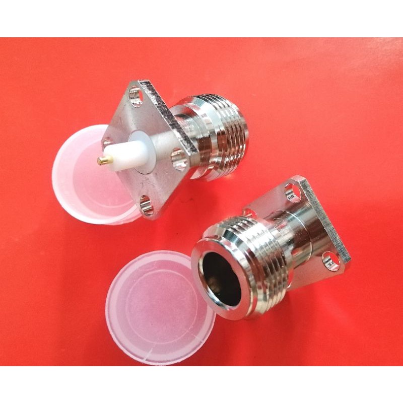 Đầu jack N cái bắt panel mặt bích 4 lỗ vuông 17.5x17.5MM 20x15MM 25x25MM