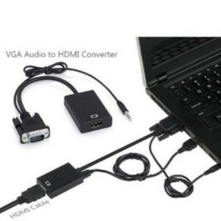 Combo cáp chuyển đổi vga sang hdmi & dây cáp hdmi dài 1m