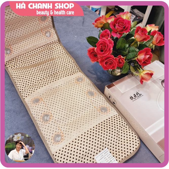 Đai Massage Giảm Mỡ Bụng Đai Giảm Béo Fuyuan HY-A071 Đai Rung Quấn Nóng Hồng Ngoại Tan Mỡ Bụng Tặng Dầu Giảm Béo 20ml