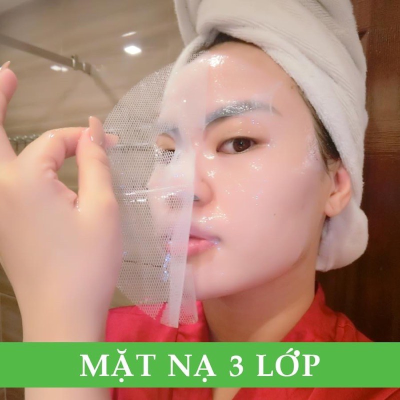 Mặt Nạ Thạch Đá Collagen 3 lớp