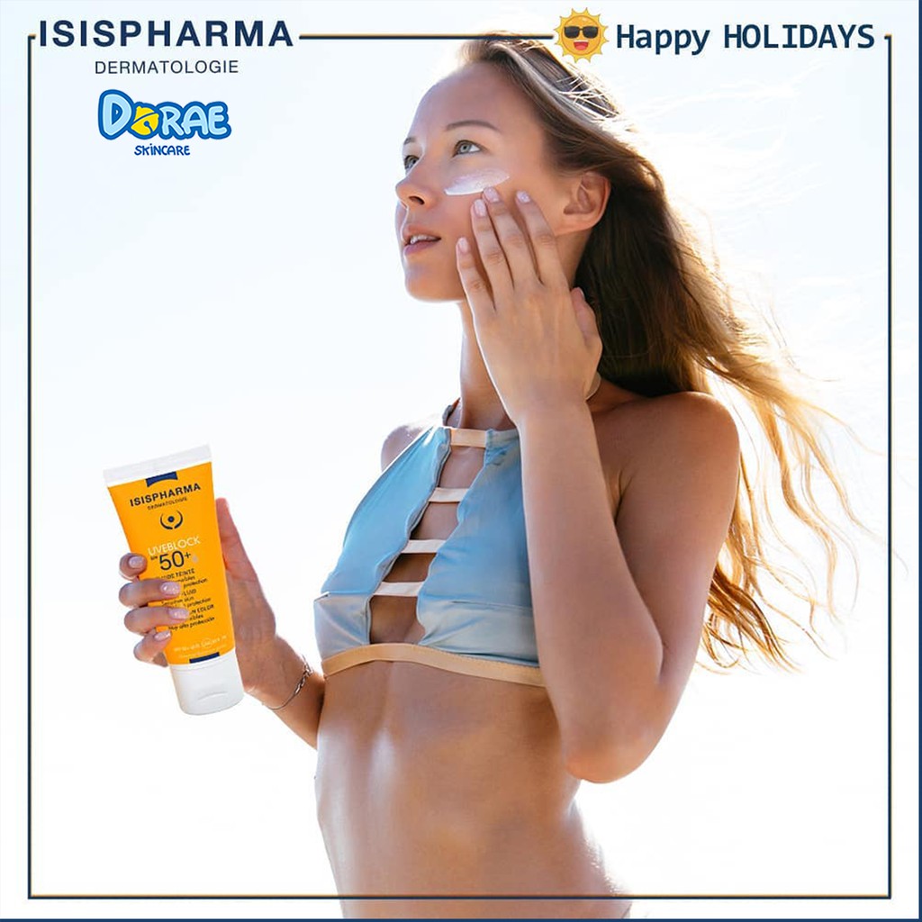 ✅ Kem chống nắng dành cho da nhạy cảm ISIS Pharma Uveblock Spf50+ Fluid