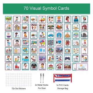 SELAN Visual Schedule for Home Day Night Autism Routine Chart Cards Visual Wall Planner Chore Chart for Daily Kids Toddl