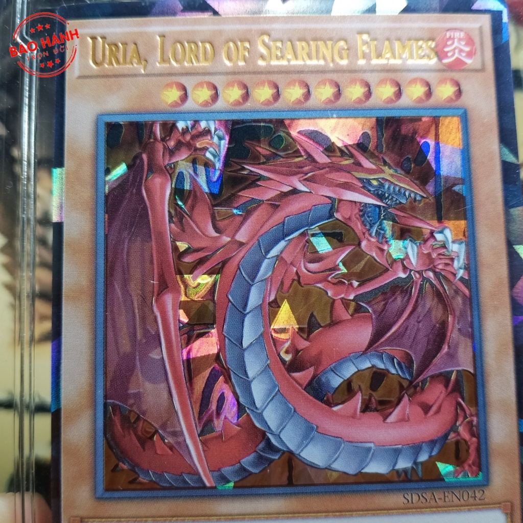 Yugioh Bài Yugi Muto lá Uria Lord of Searing Flames một trong Tam đại Thần Ai Cập Obelisk Ra Osiris 1458 D5 50