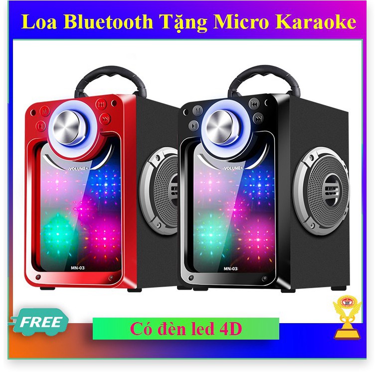 Loa bluetooth Karaoke Xách Tay MN03 Tặng Kèm Micro TL779