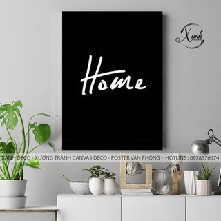 Tranh chữ HOME trang trí nội thất quán, show room