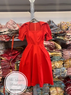 {Ảnh thật} Đầm maxi tay bồng lụa cao cấp