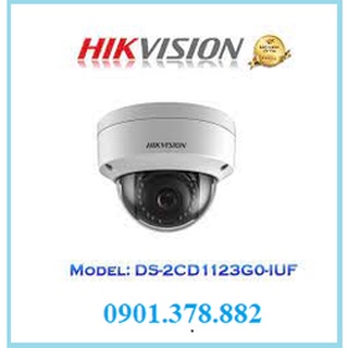 Camera ip dome 2mp hikvision ds-2cd1123g0-iuf tích hợp mic