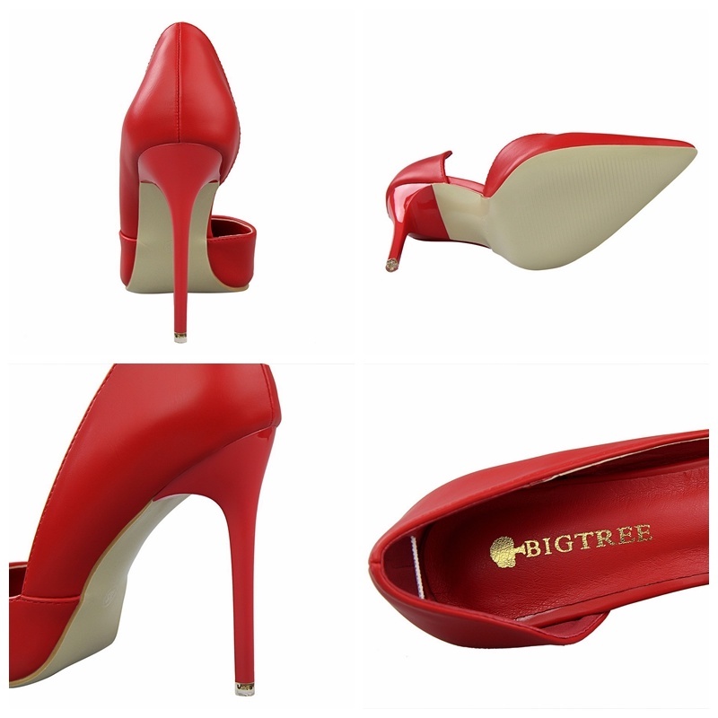 Giày cao gót BIGTREE 3168-3 10.5cm mũi nhọn miệng nông thời trang quyến rũ cho nữ