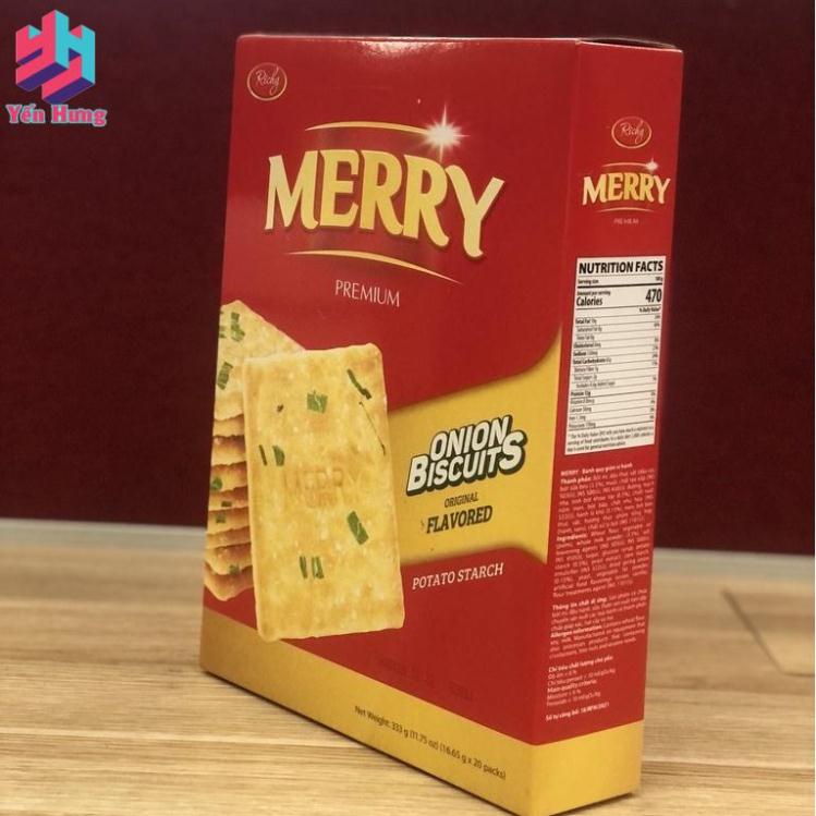 Bánh Quy Richy Merry hành 333g Giòn Tan