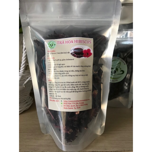 Trà hoa hibiscus 100g ( loại cánh dày, thơm) | BigBuy360 - bigbuy360.vn