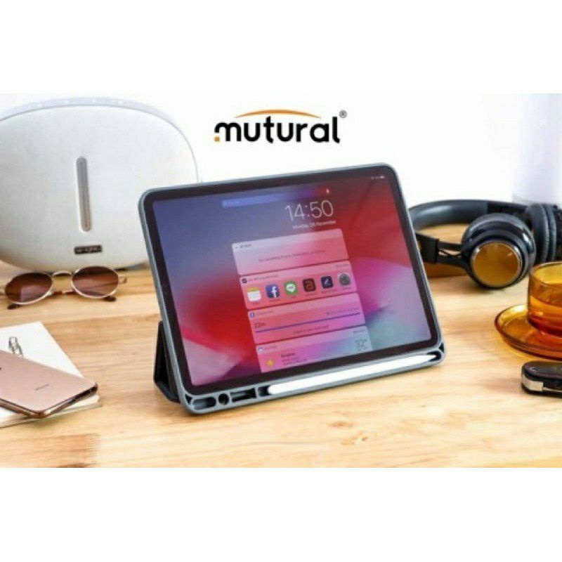 BAO DA IPAD PRO 11 2021 MUTURAL CÓ KHE BÚT CHÍNH HÃNG