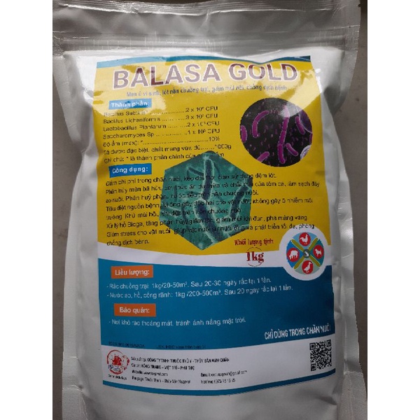 Men xử lý Balasa gold 1kg