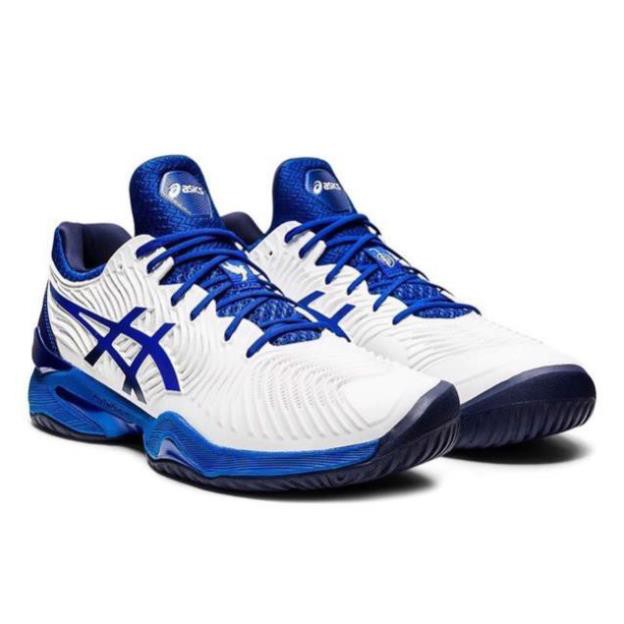 GIÀY TENNIS ASICS COURT FF NOVARK WHITE/BLUE (1041A089.101) New 2020 Xịn Cao Cấp 2020 Cao Cấp