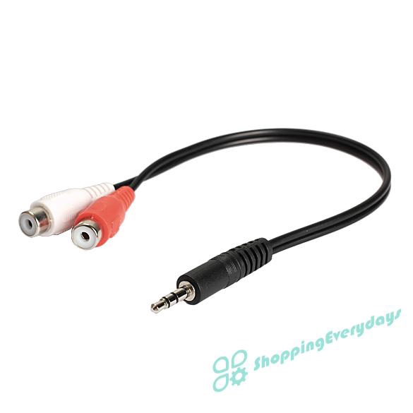 Cáp Chuyển Đổi Âm Thanh Từ Đầu Cắm 3.5mm Sang 2 Đầu Cắm Rca Chuyên Dụng