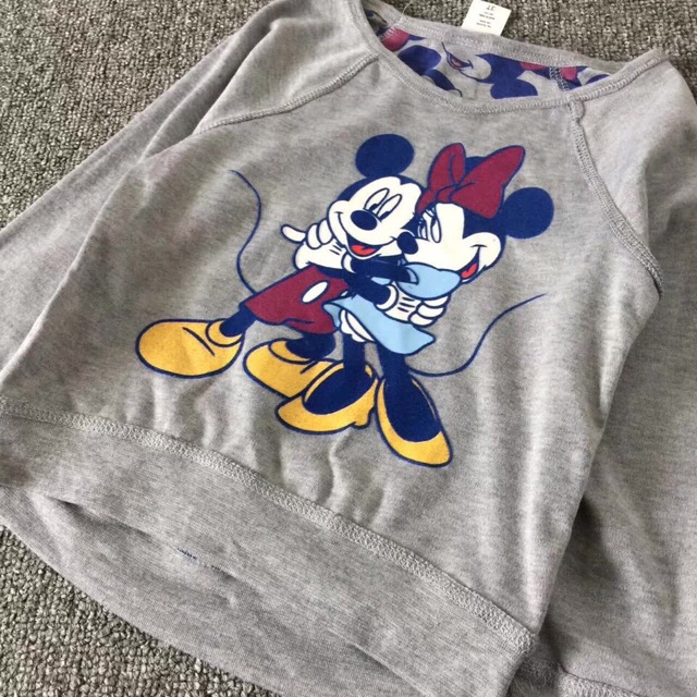 Áo nỉ 2 mickey mặc 2 mặt