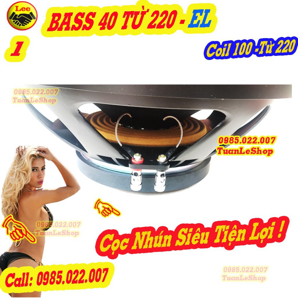 LOA BASS 40 EL TỪ 220 COIL 100 CAO CẤP -LOA  4 TẤC – GIÁ 1 CỦ LOA RỜI