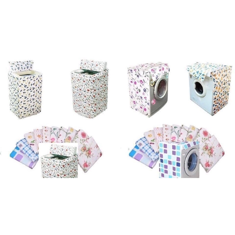 Bọc máy giặt cửa trên + cửa trước, loại dùng cho máy giặt từ 9kg->12kg, Bán lẻ: #75k/cái (từ 9kg trở lên)