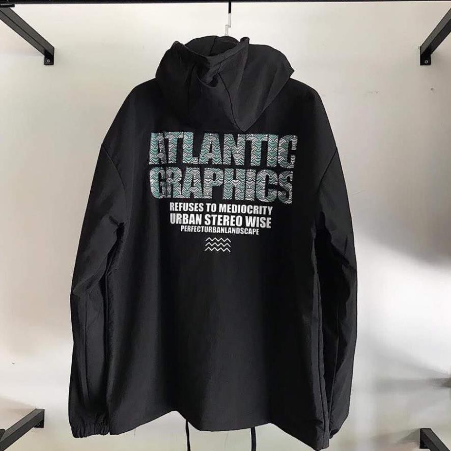 Áo khoác dù nam nữ RAP ATLANTIC GRAPHICS có size lớn