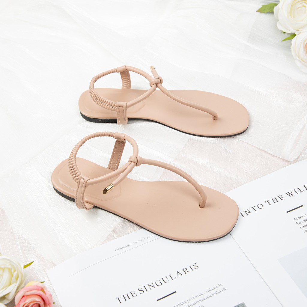 Giày sandal nữ qua kẹp đế bệt MWC NUSD- 2843